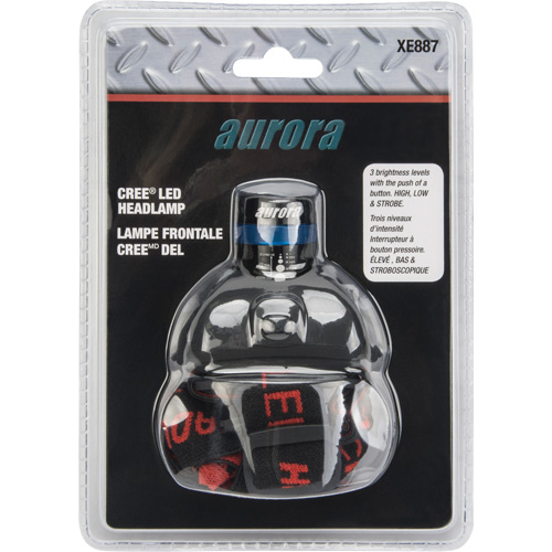 Lampe frontale Cree, DEL, 120 lumens, 6 hres de fonctionnement, piles AAA Planification Entrepots Molloy