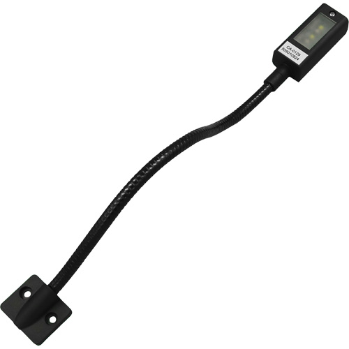 LED Gooseneck Maplight, 1 W, LED, 12" Neck, Black Planification Entrepots Molloy