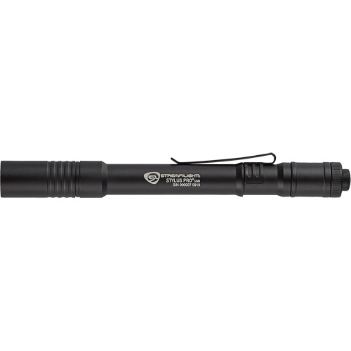 Stylus Pro&reg; USB Pen Light, LED, 350 Lumens, Aluminum Body, Rechargeable Batteries, Included Planification Entrepots Molloy