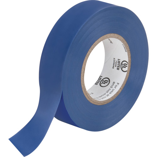Electrical Tape, 19 mm (3/4") x 18 M (60'), Blue, 7 mils Planification Entrepots Molloy