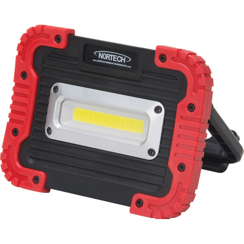 Portable Work Light, LED, 10 W, 1000 Lumens, Plastic Housing Planification Entrepots Molloy