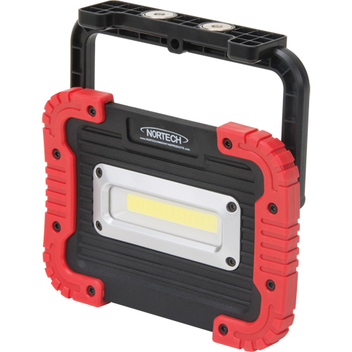 Portable Work Light, LED, 10 W, 1000 Lumens, Plastic Housing Planification Entrepots Molloy
