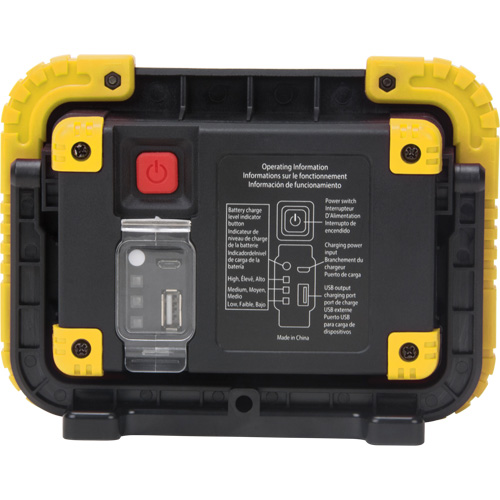 Portable Work Light, LED, 10 W, 1000 Lumens, Plastic Housing Planification Entrepots Molloy