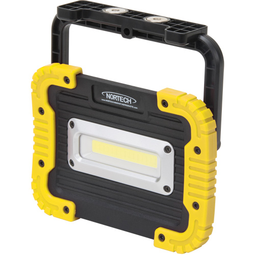 Portable Work Light, LED, 10 W, 1000 Lumens, Plastic Housing Planification Entrepots Molloy
