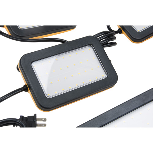 LED String Work Lights, 5 Lights, 50' L, Plastic Housing Planification Entrepots Molloy