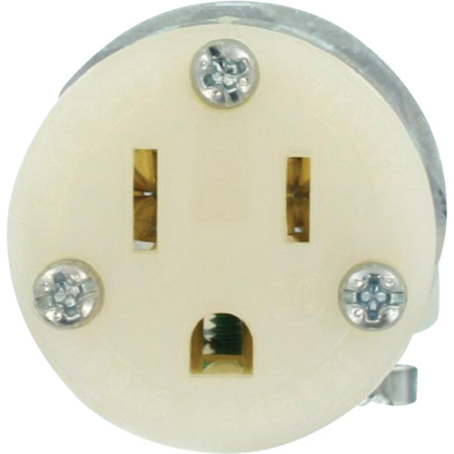Hospital Grade Extension Plug Connector, 5-15R, Nylon Planification Entrepots Molloy