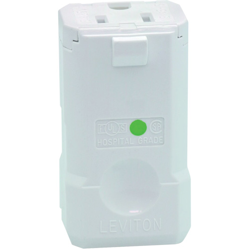 Hospital Grade Plug Connector, 5-15R, Nylon Planification Entrepots Molloy