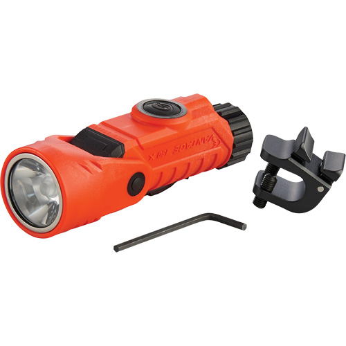 Vantage&reg; 180 X Multi-Fuel Helmet/Right Angle Flashlight, LED, Rechargeable/CR123A Batteries, Nylon Polymer Planification Entrepots Molloy