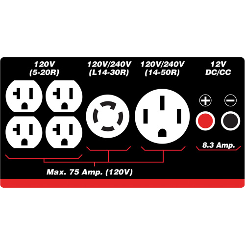 G&eacute;n&eacute;ratrice &agrave; essence/propane &agrave; d&eacute;marreur &eacute;lectrique Planification Entrepots Molloy