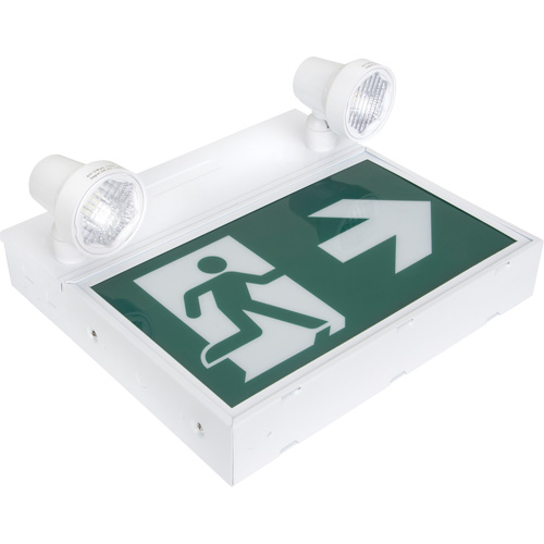 Running Man Sign with Security Lights, LED, Battery Operated/Hardwired, 12-1/10" L x 11" W, Pictogram Planification Entrepots Molloy