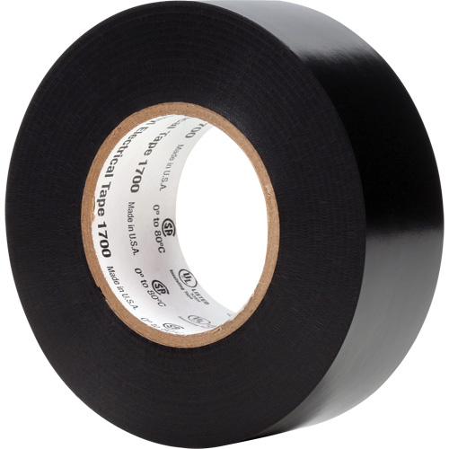 Ruban isolant en vinyle 1700 Temflex, 25,4 mm (1") x 20,1 m (66'), Noir, 7 mils Planification Entrepots Molloy