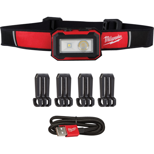 Lampe frontale magn&eacute;tique et lampe de travail, DEL, 450 lumens, 2,5 hres de fonctionnement, piles Rechargeable Planification Entrepots Molloy