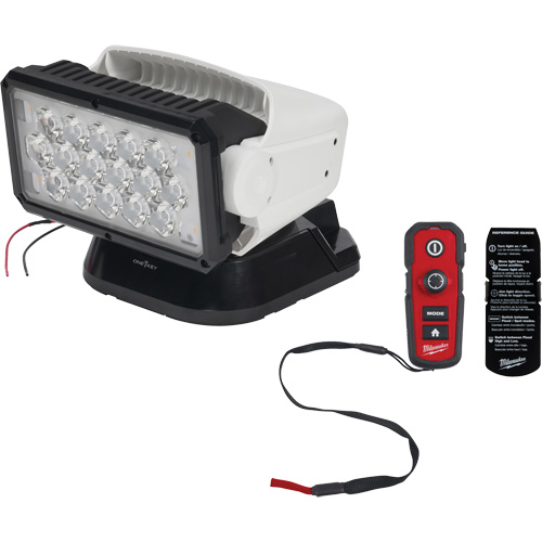 Utility Remote Control Search Light, LED, 4250 Lumens Planification Entrepots Molloy