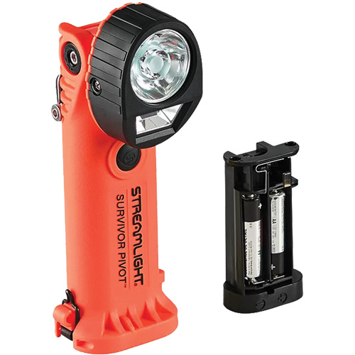 Lampe de poche Survivor Pivot avec porte-pile, DEL, 325 lumens, Piles Rechargeable Planification Entrepots Molloy