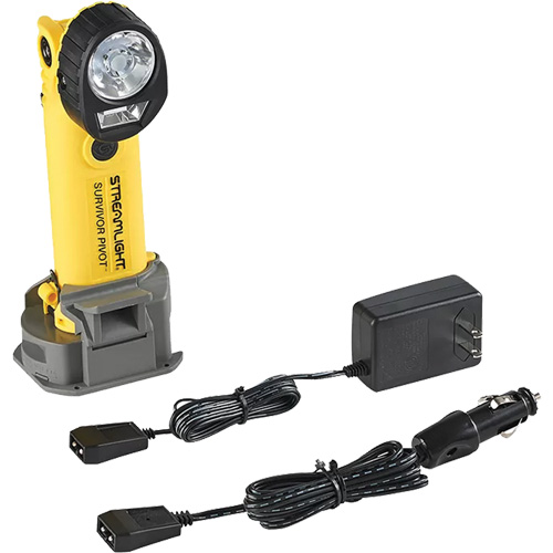 Lampe de poche magn&eacute;tique Survivor Pivot, DEL, 325 lumens, Piles Rechargeable Planification Entrepots Molloy