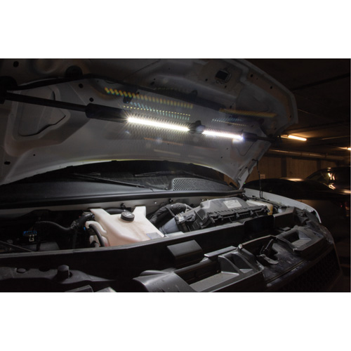 Baladeuse sous-capot pliante, Crochet, Rechargeable, 1400 lumens Planification Entrepots Molloy