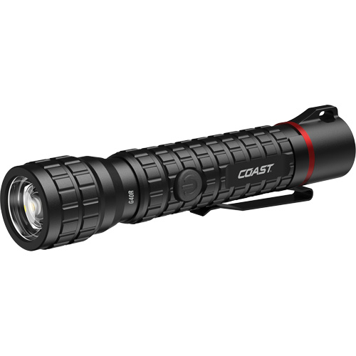 G40R Waterproof Flashlight with Twist Focus, LED, 650 Lumens, Rechargeable Batteries Planification Entrepots Molloy