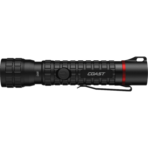 G40R Waterproof Flashlight with Twist Focus, LED, 650 Lumens, Rechargeable Batteries Planification Entrepots Molloy