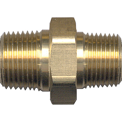 Mamelon de r&eacute;duction hexagonal, Laiton, 1/4" x 1/8", NPT x NPT Planification Entrepots Molloy
