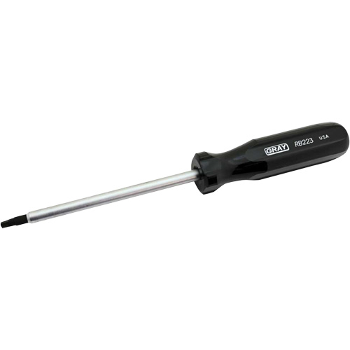 Extra-Long Square Recess Screwdriver, #3 Tip, Round, 10-1/4" L, Cushion Grip Handle Planification Entrepots Molloy