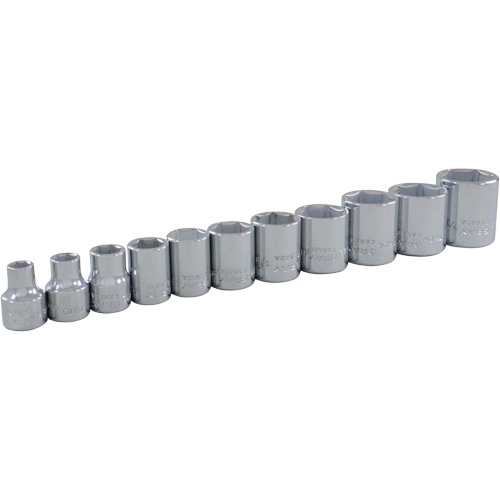 Jeu de douilles SAE, 11 Mcx, Prise de 3/8" Planification Entrepots Molloy