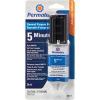 PermaPoxy 5 Minute General Purpose Epoxy, 29.5 ml, Epoxy, Two-Part, Clear Planification Entrepots Molloy