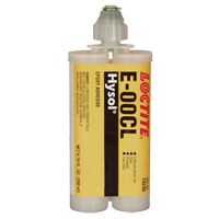 E-00CL Structural Adhesives, 200 ml, Dual Cartridge, Two-Part, Clear Planification Entrepots Molloy