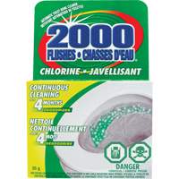 D&eacute;tergent pour cuvette de toilette 2000 Flushes avec agent de blanchiement, 35 g, Tampon Planification Entrepots Molloy