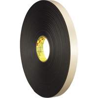 Ruban double face en mousse, 66 m (216') lo x 12,7 mm (1/2") la, 31 mils, Poly&eacute;thyl&egrave;ne Planification Entrepots Molloy