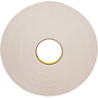 Ruban double face en mousse, 66 m (216') lo x 12,7 mm (1/2") la, 31 mils, Poly&eacute;thyl&egrave;ne Planification Entrepots Molloy