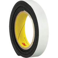 Ruban en mousse de vinyle 4714, 25,4 mm (1") la x 16,5 m (54') lo, 250 mils, Noir Planification Entrepots Molloy