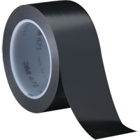 Ruban en vinyle 471, 12 mm (1/2") la x 32,9 m (108') lo, 5,3 mils, Noir Planification Entrepots Molloy