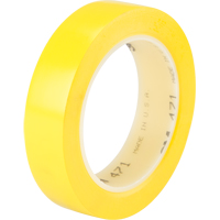 471 Vinyl Tape, 25.4 mm (1") W x 32.9 m (108') L, 5.3 mils, Yellow Planification Entrepots Molloy