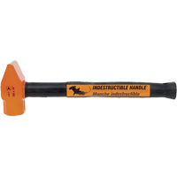 UCP-316 Super Heavy-Duty Indestructible Handle Cross Pein Hammer, 3 lbs. Head Weight, Plain Face, Solid Steel Handle Planification Entrepots Molloy
