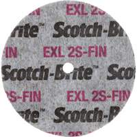 Meule homog&egrave;ne Scotch-Brite EXL, 3" x 1/2", Arbre de 1/4" Planification Entrepots Molloy