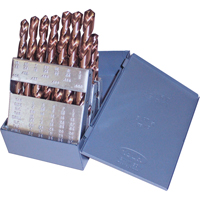 Jobber Length Drill Set, 15 Pieces, Cobalt Planification Entrepots Molloy