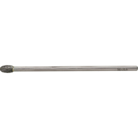 Solid Carbide Burr, SE-1L6, 1/4" Dia., 1/4" Shank, 3/8" Depth of Cut Planification Entrepots Molloy