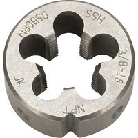 Pipe Die, 1/8"-27 Thread, High Speed Steel Planification Entrepots Molloy