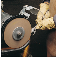 Meules d'abrasion & de polissage Scotch-brite, 6" dia. x 1" la, Arbre 1", Oxyde d'aluminium Planification Entrepots Molloy