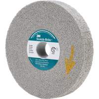 Meules d'&eacute;barbage EXL Scotch-Brite, 6" x 1", Arbre de 1", Oxyde d'aluminium Planification Entrepots Molloy
