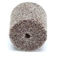 Meule d'abrasion et de polissage unitaris&eacute;e Scotch-Brite, 1" x 1", Arbre de 3/16"-7, Grain de Moyen, Oxyde d'aluminium Planification Entrepots Molloy