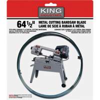 Lame de scie &agrave; ruban en m&eacute;tal, Acier au carbone, 64-1/2" lo x 1/2" la x &eacute;paisseur 0,025", 24 dents par pouce Planification Entrepots Molloy