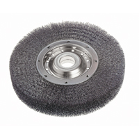 Crimped Wire Wheel Brushes - Wide Face, 6" Dia., 0.0118" Fill, 2" Arbor Planification Entrepots Molloy