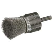 Crimped Wire End Brush, 1", 0.006" Fill Planification Entrepots Molloy