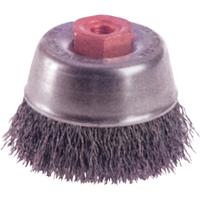 Crimped Wire Cup Brushes - High Speed Small Grinder Planification Entrepots Molloy