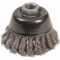 Knot Wire Cup Brushes - High Speed Small Grinder, 2-3/4" Dia. x 5/8"-11 Arbor Planification Entrepots Molloy