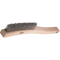 V-Trim Long Handle Scratch Brushes, Stainless Steel, 3 x 19 Wire Rows, 13-3/4" Long Planification Entrepots Molloy