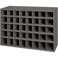 Armoires pour bacs de rangement en acier, 33-3/4" la x 8-1/2" p x 22-1/4" h, Gris Planification Entrepots Molloy