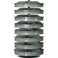 Rotabin&reg; Storage Units, 500 lbs. Capacity per Level, 8 Level, 66" H x 34" Dia. Planification Entrepots Molloy