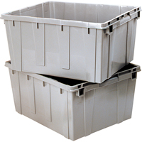 Nesting Container, 21.1" W x 17.7" D x 12" H, Grey Planification Entrepots Molloy